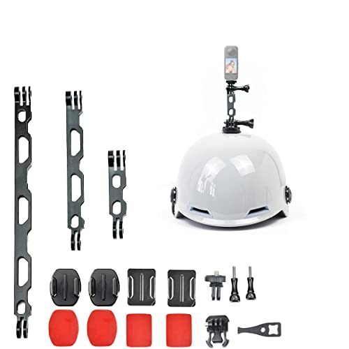 Fotoleey Kamera-Helmhalterungsset für Insta360 X4,X3/X2/One RS/Ace Pro, GoPro Hero 12/11/10 von Fotoleey