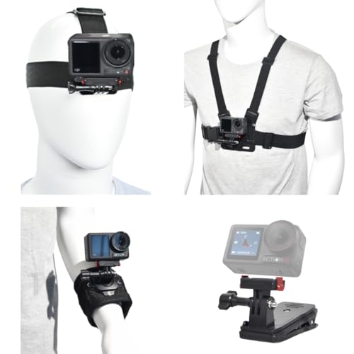 Fotoleey Zubehör-Set für DJI Osmo Action 5 Pro, Action 4/3 Kamera-Brustgurt, Kamerakopfhalterung, Kamera-Handgelenkhalterung, Kamera-Rucksack-Clip-Halterung, J-Typ-Schnellwechsel-Halterung Fotoleey Zubehör-Set für DJI Osmo Action 5 Pro, Action 4/3 Kamera-Brustgurt, Kamerakopfhalterung, Kamera-Handgelenkhalterung, Kamera-Rucksack-Clip-Halterung, J-Typ-Schnellwechsel-Halterung von Fotoleey