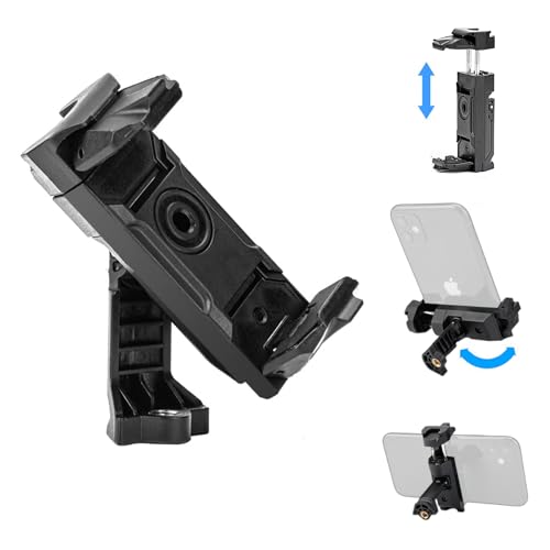 Fotopro Handyhalterung Stativ Kaltschuh Universal Handy Telefonhalterung für Einbeinstativ Selfie Stick Desktop Stativ Video Vlogging Foto von Fotopro