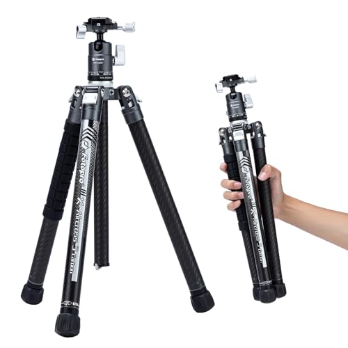 Fotopro Kohlefaser-Stativ für Kamera 2lbs Ultraleichtes 62-Zoll-Reisekamera-Stativ Max lädt bis zu 22lbs X-Aircross 3 Grau Fotopro Kohlefaser-Stativ für Kamera 2lbs Ultraleichtes 62-Zoll-Reisekamera-Stativ Max lädt bis zu 22lbs X-Aircross 3 Grau von Fotopro