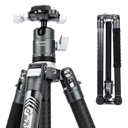 Fotopro X-Aircross 3 Reisestativ Kohlefaser 152cm mit 360 Panorama Kugelkopf Stabil 0.94kg UltraLeichtes Tragbares Kompakt Kamera Stativ für DSLR mit Tragetasche Max Belastung bis 10kg Fotopro X-Aircross 3 Reisestativ Kohlefaser 152cm mit 360 Panorama Kugelkopf Stabil 0.94kg UltraLeichtes Tragbares Kompakt Kamera Stativ für DSLR mit Tragetasche Max Belastung bis 10kg von Fotopro