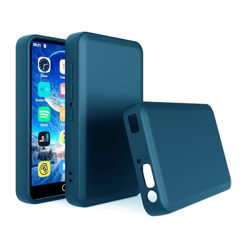 Fotosuncy Schutzhülle für MP3- und MP4-Player für ZAQE M505 10,2 cm (4 Zoll), schlanke Passform, weiches TPU, matt, mit Reinigungstuch, Marineblau von Fotosuncy