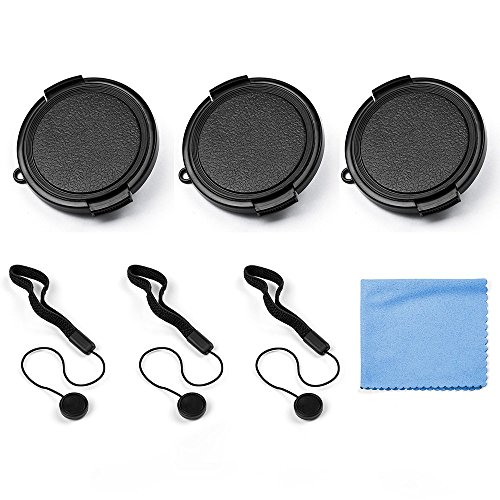 Fotover 62mm Objektivdeckel,3 Pack Universal Snap auf der Vorderseite Pinch Objektivdeckel Set für Canon Nikon Sony Olympus DSLR Kamera + Objektiv Cap Keeper Halter Fotover 62mm Objektivdeckel,3 Pack Universal Snap auf der Vorderseite Pinch Objektivdeckel Set für Canon Nikon Sony Olympus DSLR Kamera + Objektiv Cap Keeper Halter von Fotover