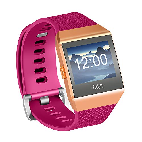 Fotover Ersatzarmband Kompatibel mit Ionic,Einstellbar Atmungsaktiv Weiches TPU-Uhrenarmband Ersatzband for Ionic Fitness Smartwatch mit Ionic Schutzfolie,Rosa(S) von Fotover