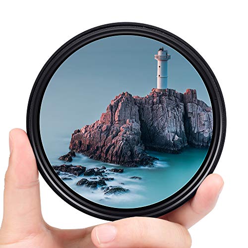 Fotover ND-Filter, 40,5 mm, schmaler, Variabler ND-Graufilter, Einstellbarer ND-Fader ND2-ND400 Objektivfilter für Canon, Nikon, Sony, Pentax, Olympus, Fuji, DSLR-Kamera, 3 von Fotover