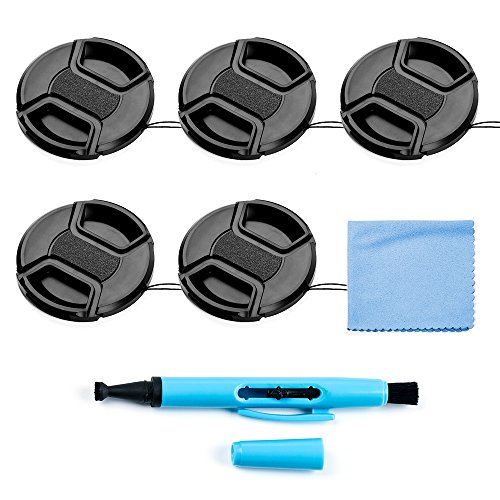 Fotover Objektivdeckel-Set, 55 mm, universal, aufsteckbar, mit Mikrofaser-Reinigungstuch für Canon, Nikon, Sony, Olympus, DSLR-Kamera und Kameraobjektiv-Reinigungsstift, 5 Stück Fotover Objektivdeckel-Set, 55 mm, universal, aufsteckbar, mit Mikrofaser-Reinigungstuch für Canon, Nikon, Sony, Olympus, DSLR-Kamera und Kameraobjektiv-Reinigungsstift, 5 Stück von Fotover