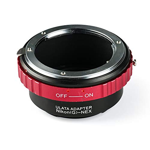 Objektivadapter Adapter Ring für Nikon G Objektiv auf Sony NEX E-Mount-Kamera Kompatibel mit Sony Alpha NEX 7 NEX 5 NEX 6 NEX 3N A3000 A5000 A6000 A6300 A6500, AI(G)-NEX Adapterring Rot von Fotover