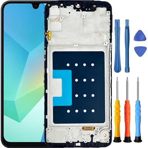 Foufinin Ersatzbildschirm für Samsung Galaxy A16 5G für Samsung A16 5G Bildschirm Ersatz mit Rahmen SM-A166P SM-A166U SM-A166B SM-A166E SM-A166W LCD Display Touch Digitizer Montage mit Werkzeugen Foufinin Ersatzbildschirm für Samsung Galaxy A16 5G für Samsung A16 5G Bildschirm Ersatz mit Rahmen SM-A166P SM-A166U SM-A166B SM-A166E SM-A166W LCD Display Touch Digitizer Montage mit Werkzeugen von Foufinin