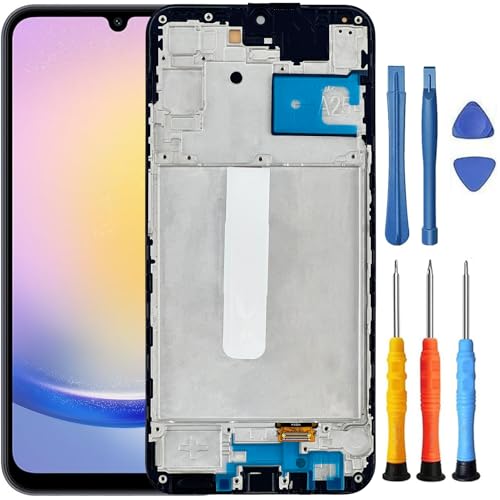 Foufinin Ersatzbildschirm für Samsung Galaxy A25 5G für Samsung A25 5G Bildschirm Ersatz mit Rahmen SM-A256E A256W SM-A256U SM-A256V LCD Display Touch Digitizer Montage mit Werkzeugen schwarz Foufinin Ersatzbildschirm für Samsung Galaxy A25 5G für Samsung A25 5G Bildschirm Ersatz mit Rahmen SM-A256E A256W SM-A256U SM-A256V LCD Display Touch Digitizer Montage mit Werkzeugen schwarz von Foufinin