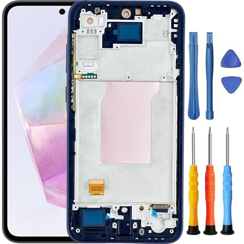 Foufinin Ersatzbildschirm für Samsung Galaxy A35 5G für Samsung A35 5G Bildschirm Ersatz mit Rahmen SM-A356E A356W SM-A356U SM-A356V LCD Display Touch Digitizer Montage mit Werkzeugen schwarz Foufinin Ersatzbildschirm für Samsung Galaxy A35 5G für Samsung A35 5G Bildschirm Ersatz mit Rahmen SM-A356E A356W SM-A356U SM-A356V LCD Display Touch Digitizer Montage mit Werkzeugen schwarz von Foufinin