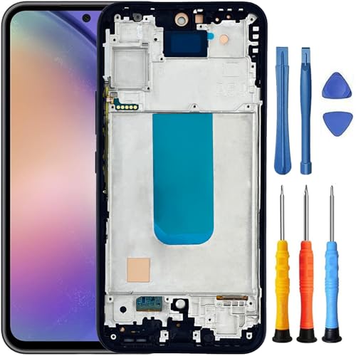Foufinin Ersatzbildschirm für Samsung Galaxy A54 5G für Samsung A54 5G Bildschirm Ersatz mit Rahmen SM-A546E SM-A546B SM-A546U SM-A546V LCD Display Touch Digitizer Montage mit Werkzeugen schwarz Foufinin Ersatzbildschirm für Samsung Galaxy A54 5G für Samsung A54 5G Bildschirm Ersatz mit Rahmen SM-A546E SM-A546B SM-A546U SM-A546V LCD Display Touch Digitizer Montage mit Werkzeugen schwarz von Foufinin