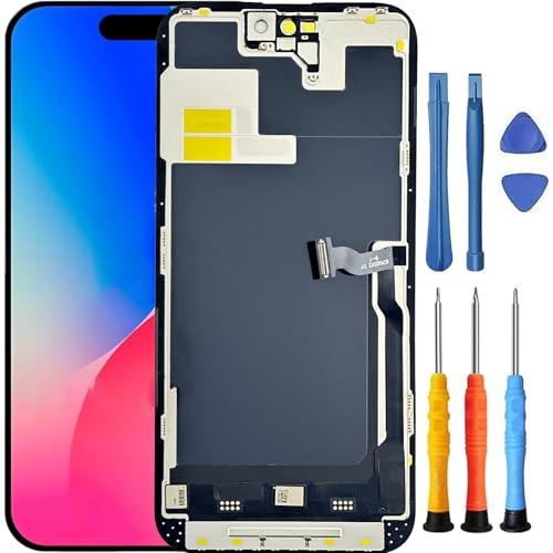 Foufinin Ersatzbildschirm für iPhone 14 Pro Max für iPhone 14 Pro Max Bildschirm Ersatz mit A2894 A2651 A2893 A2896 A2895 LCD Display Touch Digitizer Montage mit Werkzeugen Schwarz 6,7 Zoll Foufinin Ersatzbildschirm für iPhone 14 Pro Max für iPhone 14 Pro Max Bildschirm Ersatz mit A2894 A2651 A2893 A2896 A2895 LCD Display Touch Digitizer Montage mit Werkzeugen Schwarz 6,7 Zoll von Foufinin