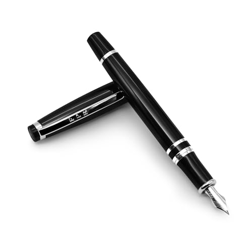 Fountain Pen Revolution FPR Ambassador Füllfederhalter mit Ultra-Flex-Feder, luxuriöses Stift-Set mit Flaschenfüll-Konverter und 2 langen Patronen, Schwarz Fountain Pen Revolution FPR Ambassador Füllfederhalter mit Ultra-Flex-Feder, luxuriöses Stift-Set mit Flaschenfüll-Konverter und 2 langen Patronen, Schwarz von Fountain Pen Revolution