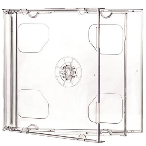 Four Square Media 1 x CD DVD Double Jewel Cases 10,4 mm für 2 CDs transparent - 1 Stück von Four Square Media