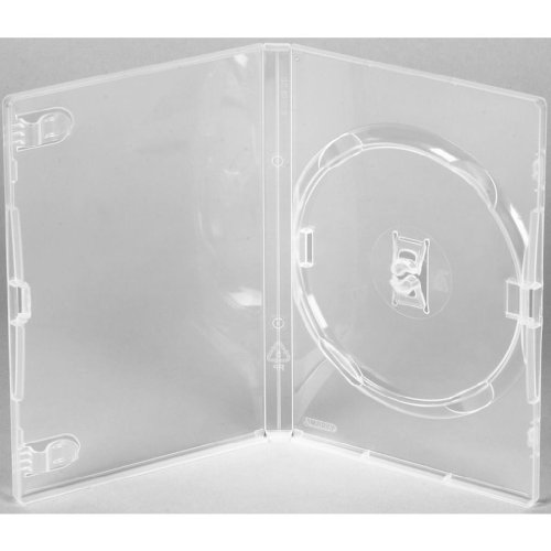 Four Square Media 10 x Amaray DVD Hülle Transparent 14 mm Rückenbreite - 10 Stück von Four Square Media