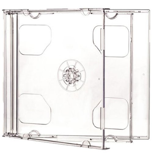 Four Square Media CD-/DVD-Hüllen für 2 CDs, 10,4 mm, transparent, 10 Stück von Four Square Media