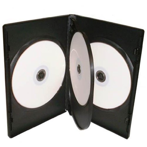 Four Square Media DVD 10 x CD/BluRay 14 mm DVD Schwarz 4 way für 4 Discs - Inh, 10 von Four Square Media