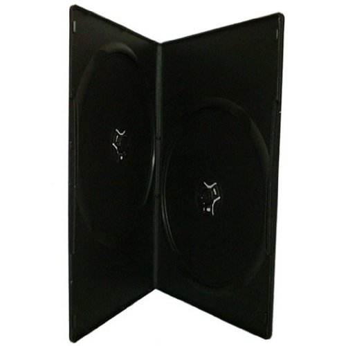 MasterStor 10 x Doppel DVD Slim 7mm Schwarz zurück - 10 Stück von Four Square Media