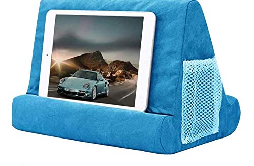 Pillow Foam Laptop Tablet Lapdesk Multifunktion Tablet Ständer Halter Ständer Schoßauflage Kissen für iPad mit Tasche (Hellblau) von Fourd