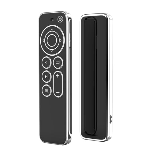 Fourmor Air Rim Case für Apple TV Fernbedienungen – Slim, für Apple TV 4K,HD Siri Remote 3rd bis 2nd Generation (2022/2021), Anti-Rutsch/Drop-Proof/Staub-Proof TPU Fernbedienung Abdeckung von Fourmor