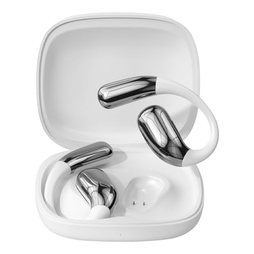 Fourmor Open-Ear-Bluetooth-Kopfhörer mit Mikrofon, Bluetooth 5.4, DT3.0-Richtungsübertragung, ENC-Rauschunterdrückung, 7 Stunden Kopfhörerlebensdauer, IPX5-wasserdichte Sportkopfhörer von Fourmor