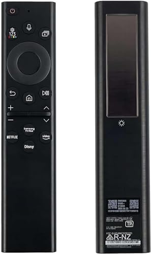 Fourmor Original Sprachfernbedienung BN59-01385A Solar Charging für Samsung 2021 und 2022 and2023 Smart TVs. Auch Bn59-01385B Full Function Replacement von Fourmor