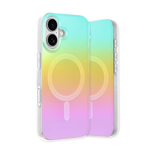 Fourmor Schutzhülle für iPhone 16, galvanisiert, glänzend, Farbverlauf, geeignet für Mädchen, magnetisch, Anti-Fingerabdruck, sturzsicher, TPU-Stoßdämpfer für iPhone 16 Fourmor Schutzhülle für iPhone 16, galvanisiert, glänzend, Farbverlauf, geeignet für Mädchen, magnetisch, Anti-Fingerabdruck, sturzsicher, TPU-Stoßdämpfer für iPhone 16 von Fourmor
