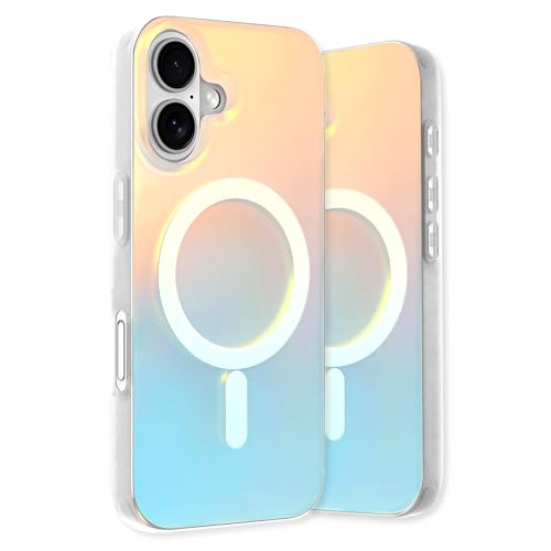 Fourmor Schutzhülle für iPhone 16Plus, galvanisiert, matt, Farbverlauf, geeignet für Mädchen, magnetisch, Anti-Fingerabdruck, matt, sturzsicher, TPU-Stoßdämpfer für iPhone 16Plus Fourmor Schutzhülle für iPhone 16Plus, galvanisiert, matt, Farbverlauf, geeignet für Mädchen, magnetisch, Anti-Fingerabdruck, matt, sturzsicher, TPU-Stoßdämpfer für iPhone 16Plus von Fourmor