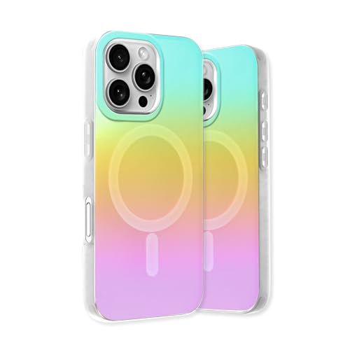 Fourmor Schutzhülle für iPhone 16Pro, galvanisiert, glänzend, Farbverlauf, geeignet für Mädchen, magnetisch, Anti-Fingerabdruck, sturzsicher, TPU-Stoßdämpfer für iPhone 16Pro Fourmor Schutzhülle für iPhone 16Pro, galvanisiert, glänzend, Farbverlauf, geeignet für Mädchen, magnetisch, Anti-Fingerabdruck, sturzsicher, TPU-Stoßdämpfer für iPhone 16Pro von Fourmor