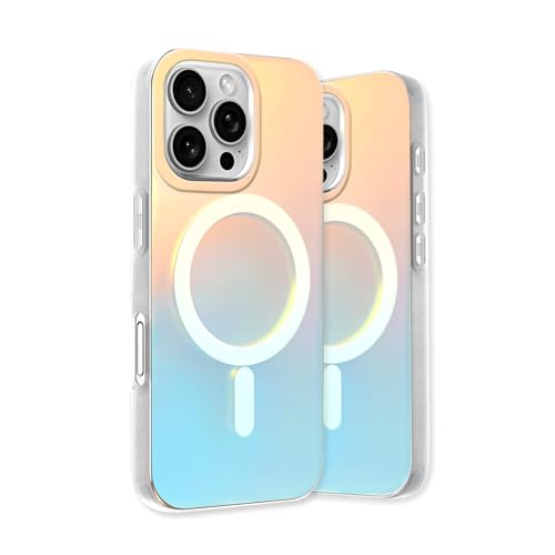 Fourmor Schutzhülle für iPhone 16Pro, galvanisiert, matt, Farbverlauf, geeignet für Mädchen, magnetisch, Anti-Fingerabdruck, matt, sturzsicher, TPU-Stoßdämpfer für iPhone 16Pro Fourmor Schutzhülle für iPhone 16Pro, galvanisiert, matt, Farbverlauf, geeignet für Mädchen, magnetisch, Anti-Fingerabdruck, matt, sturzsicher, TPU-Stoßdämpfer für iPhone 16Pro von Fourmor
