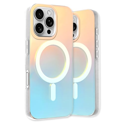 Fourmor Schutzhülle für iPhone 16ProMax, galvanisiert, matt, Farbverlauf, geeignet für Mädchen, magnetisch, Anti-Fingerabdruck, matt, sturzsicher, TPU-Stoßdämpfer für iPhone 16ProMax Fourmor Schutzhülle für iPhone 16ProMax, galvanisiert, matt, Farbverlauf, geeignet für Mädchen, magnetisch, Anti-Fingerabdruck, matt, sturzsicher, TPU-Stoßdämpfer für iPhone 16ProMax von Fourmor