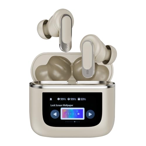 Fourmor kabellose Bluetooth-Kopfhörer mit Touchscreen, ENC-Rauschunterdrückung, Multifunktion, In-Ear-Typ, Lange Akkulaufzeit, Bluetooth 5.3 IPX7 wasserdicht, kompatibel mit iOS/Android/Windows Fourmor kabellose Bluetooth-Kopfhörer mit Touchscreen, ENC-Rauschunterdrückung, Multifunktion, In-Ear-Typ, Lange Akkulaufzeit, Bluetooth 5.3 IPX7 wasserdicht, kompatibel mit iOS/Android/Windows von Fourmor