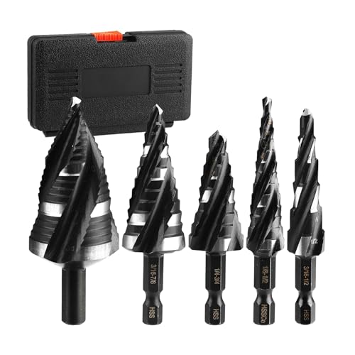 Foway Stufenbohrer | Stufenbohrer-Set für Metall - HSS Für Holz Aluminium Edelstahl Foway Stufenbohrer | Stufenbohrer-Set für Metall - HSS Für Holz Aluminium Edelstahl von Foway