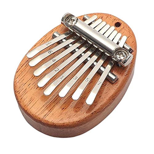 Fowybe 8 Tasten Mini Kalimba, tragbares Daumenklavier Exquisite Fingerharfe Leicht zu erlernendes musikalisches Mbira-Instrument Geschenk für Kinder Erwachsene Anfänger Profis von Fowybe