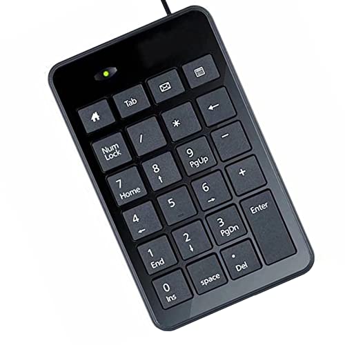 Fowybe Nummerntastatur für Laptop | Mini-Kompakt-Zahlentastatur mit 23 Tasten für die schnelle Finanzbuchhaltung | Silence Compact Nummernblock-Tastatur für die Finanzbuchhaltung von Fowybe