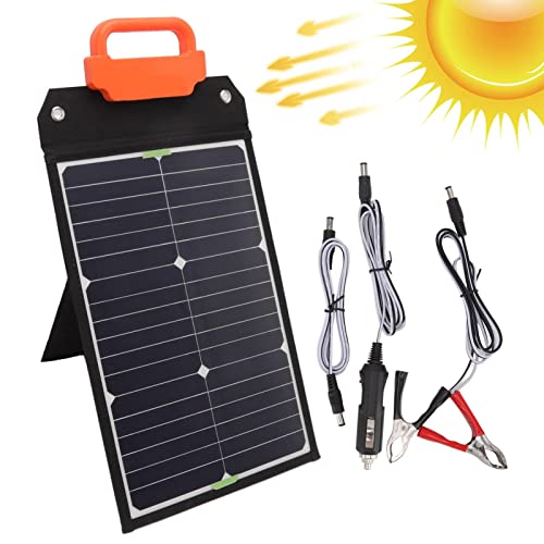Fowybe Solar-Autobatterie-Ladegerät,50-W-Solarpanel-Ladegerät - Power Backup Kit für Laptops, Tablets, elektronische Geräte, Lichter, Autos, Automotive von Fowybe
