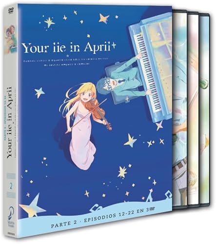Shigatsu wa Kimi no Uso (YOUR LIE IN APRIL - DVD - PARTE 2. EPISODIOS 12 A 22, Spanien Import, siehe Details für Sprachen) von SELECTA VISION