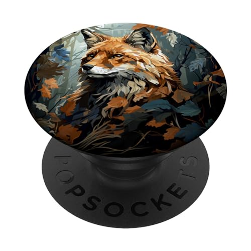 Fox Autumn Camo Merch Fuchs, Herbstblätter, Camouflage-Grafik PopSockets mit austauschbarem PopGrip, 260027 Fox Autumn Camo Merch Fuchs, Herbstblätter, Camouflage-Grafik PopSockets mit austauschbarem PopGrip, 260027 von Fox Autumn Camo Merch