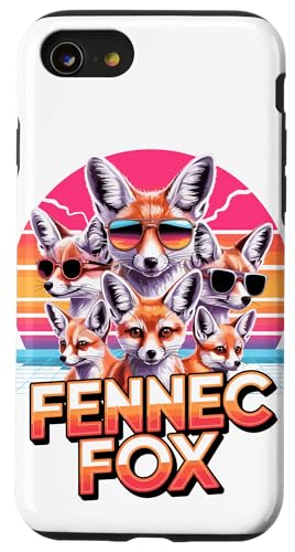 90s Vintage Fennec Fox Fennek Füchse Hülle für iPhone SE (2020) / 7 / 8 von Fox Lover Gifts