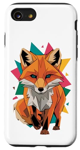 Abstract Art Fuchs Füchse Hülle für iPhone SE (2020) / 7 / 8 von Fox Lover Gifts