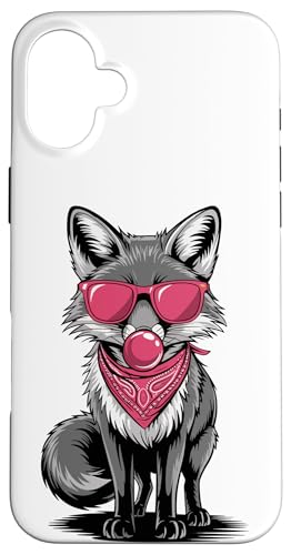 Fuchs Sonnenbrille Kaugummi Füchse Hülle für iPhone 16 Plus Fuchs Sonnenbrille Kaugummi Füchse Hülle für iPhone 16 Plus von Fox Lover Gifts