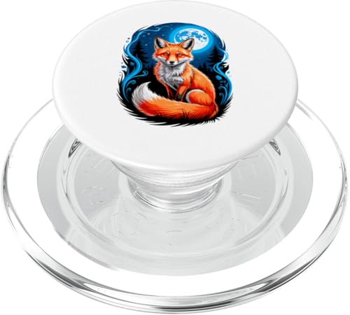Moonlight Forest Fuchs Füchse PopSockets PopGrip für MagSafe Moonlight Forest Fuchs Füchse PopSockets PopGrip für MagSafe von Fox Lover Gifts