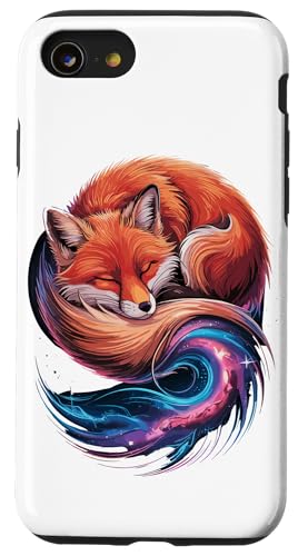 Paint Art Galaxie Rotfuchs Füchse Hülle für iPhone SE (2020) / 7 / 8 von Fox Lover Gifts