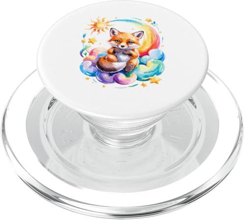 Rainbow Clouds Fuchs Füchse PopSockets PopGrip für MagSafe Rainbow Clouds Fuchs Füchse PopSockets PopGrip für MagSafe von Fox Lover Gifts