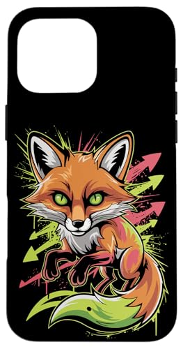 Toxic Waste Paint Art Fuchs Füchse Hülle für iPhone 16 Pro Max Toxic Waste Paint Art Fuchs Füchse Hülle für iPhone 16 Pro Max von Fox Lover Gifts
