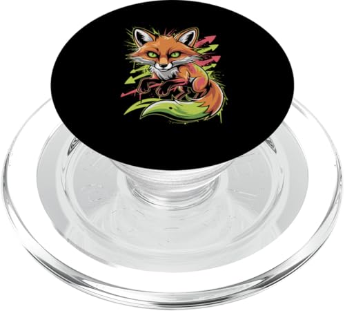 Toxic Waste Paint Art Fuchs Füchse PopSockets PopGrip für MagSafe Toxic Waste Paint Art Fuchs Füchse PopSockets PopGrip für MagSafe von Fox Lover Gifts