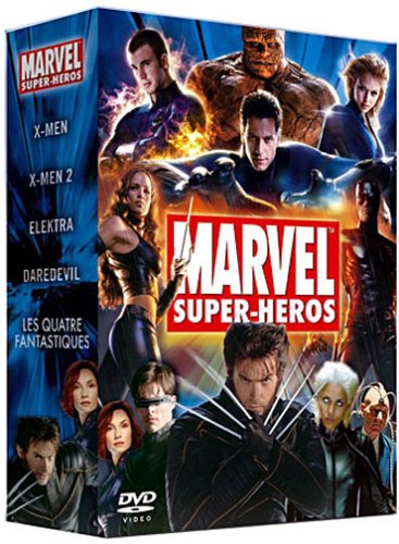 Super Heros Marvel : 4 Fantastiques (2 DVD) / Elektra (1 DVD) / X-Men 1.5 (2 DVD) / X-Men 2 (2 DVD) / Daredevil (2 DVD) / 1 DVD Bonus Marvel / 1 BD Edition limitée - Coffret 10 DVD [FR Import] von Fox Pathé Europa