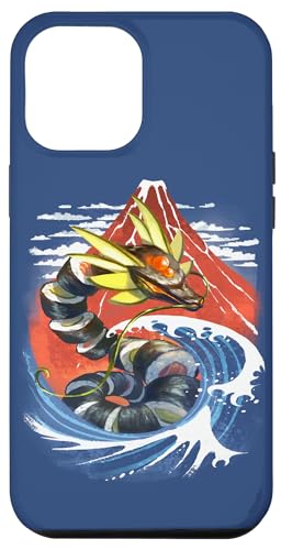 Hülle für iPhone 12 Pro Max Dragon Maki Sushi Lair in Japan Red Mount Fuji und Tsunami von Fox Republic Design