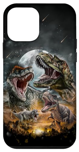 Hülle für iPhone 12 mini Tyrannosaurus Rex Dinosaurier in prähistorischer Zeit Vollmond von Fox Republic Design