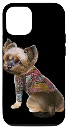 Hülle für iPhone 14 Yorkshire Terrier Hund mit japanischem Drachen Tattoo Irezumi Hülle für iPhone 14 Yorkshire Terrier Hund mit japanischem Drachen Tattoo Irezumi von Fox Republic Design